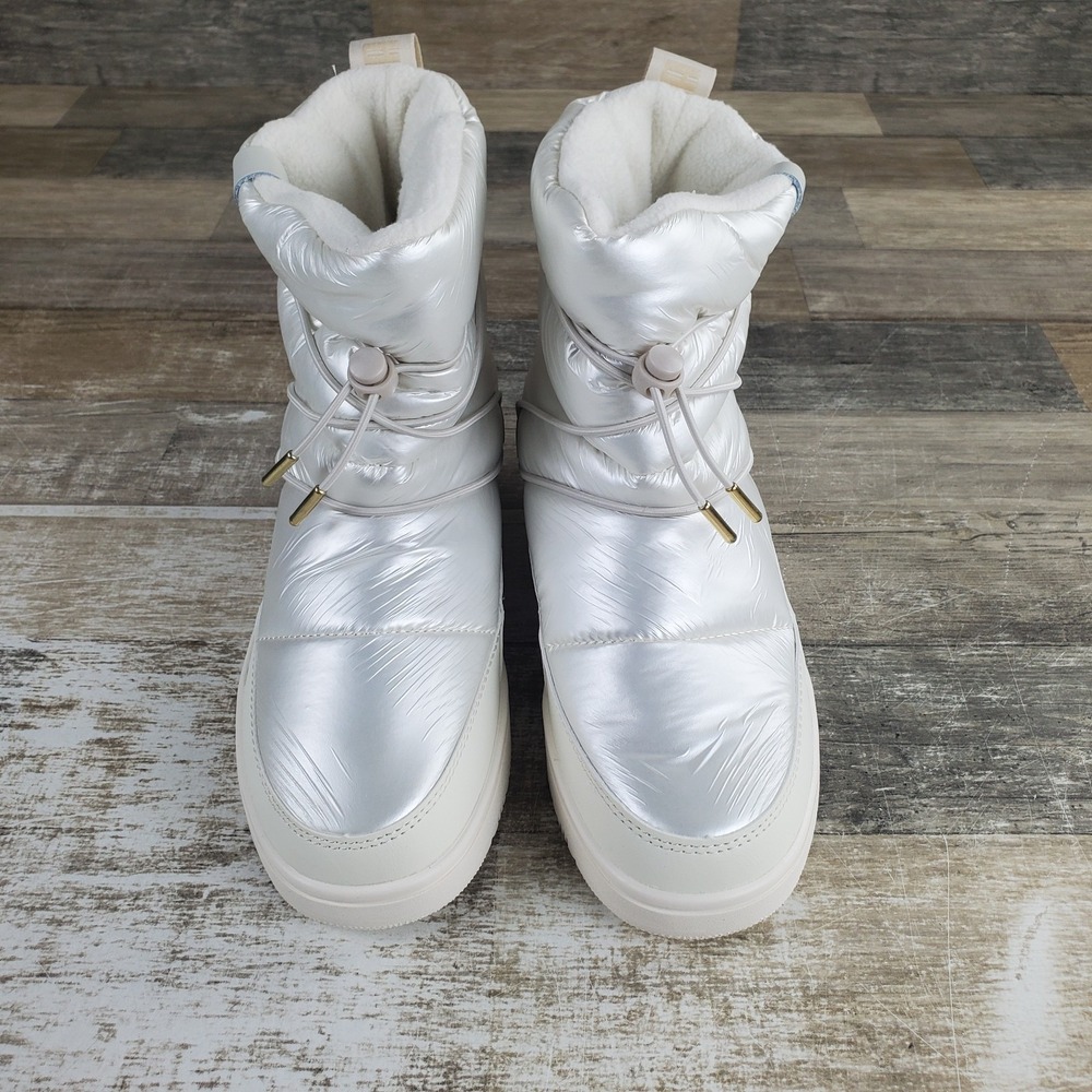 PUMA Snowbae Women Snow Boot Sz 7 Alpine Snow Frosted Ivory Ankle - Picture 2 of 10
